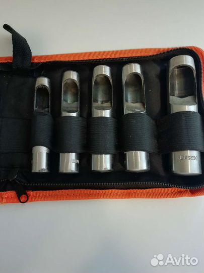 Пробойники для кожи и резины 15шт. 