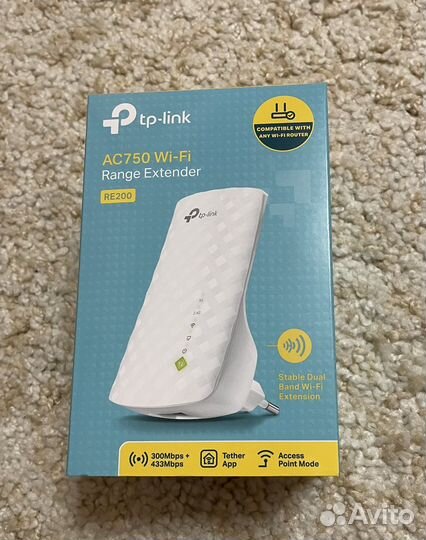 Ретранслятор Wi-Fi сигнала TP-Link RE200