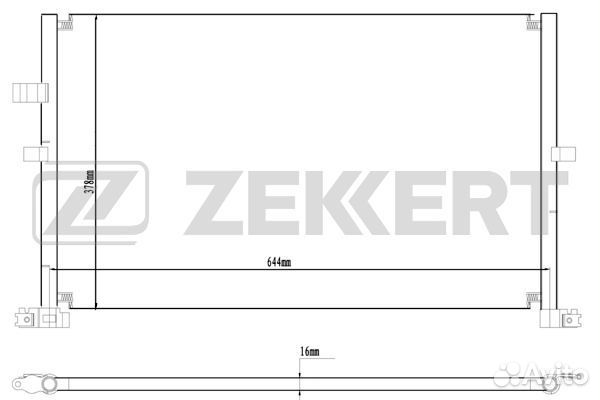 Радиатор конд. Ford Mondeo III 02