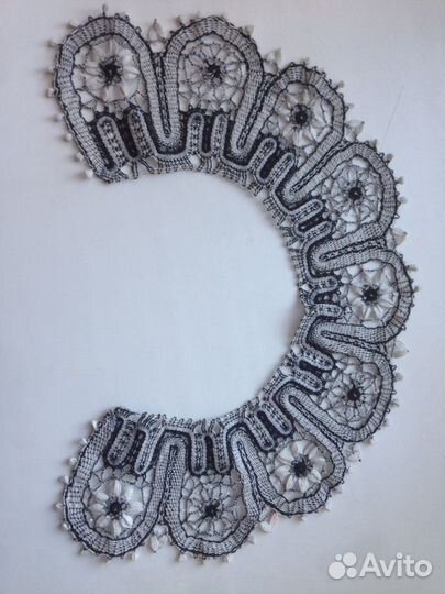 Воротник кружево коклюшки