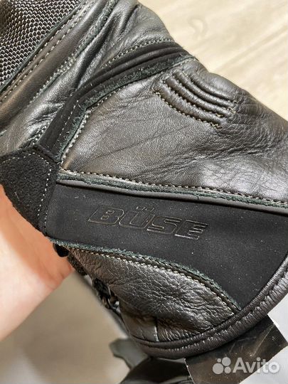 Мотоперчатки кожаные