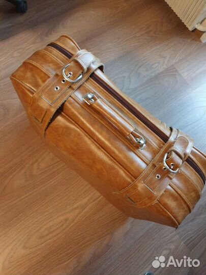 Чемодан кожа натуральная ретро