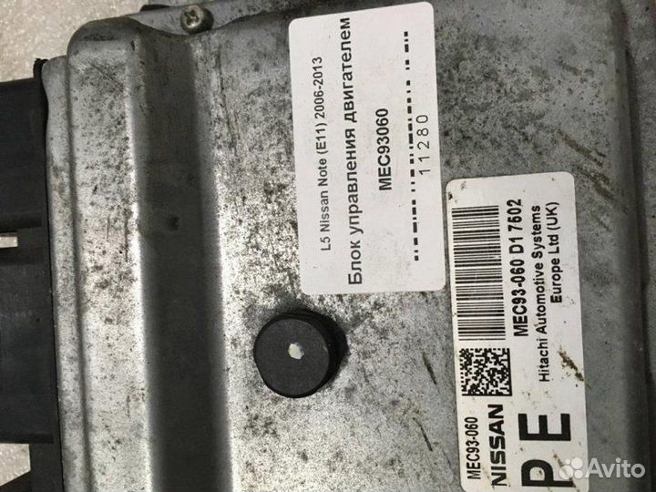 Блок управления двигателем Nissan Note (E11)