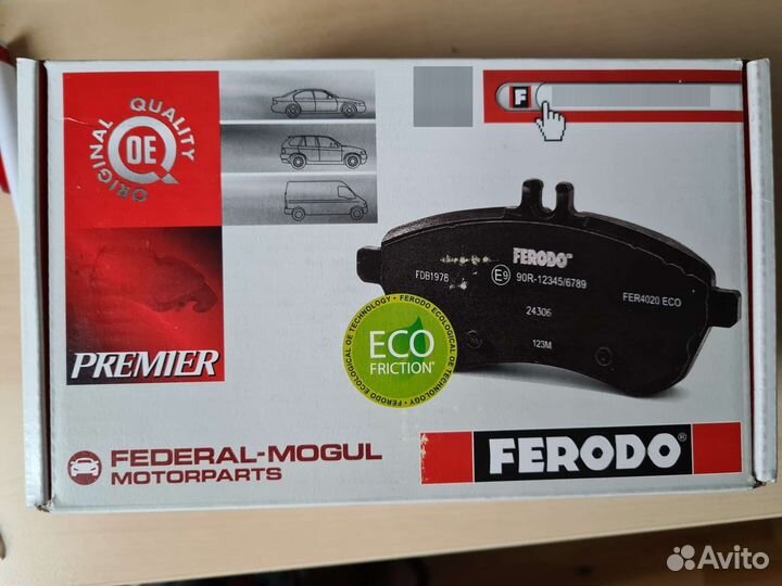 Тормозные колодки Ferodo fdb1898 для Ford/Volvo