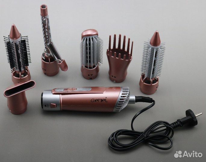 Фен щетка многофункциональный с насадками GM-4831