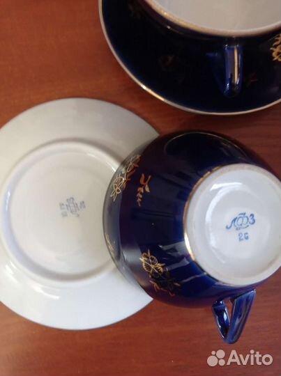 Чайные чашки с блюдцами бу