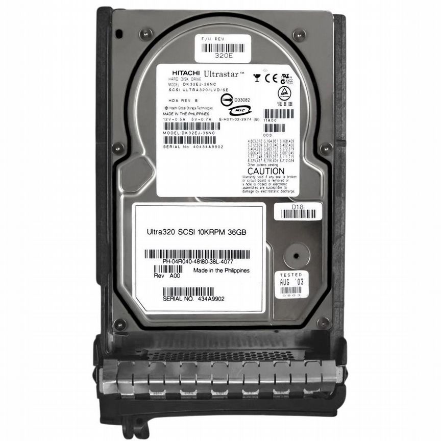 [4R040] Жесткий Диск Dell 36gb U320scsi 3.5" Hdd 4r040