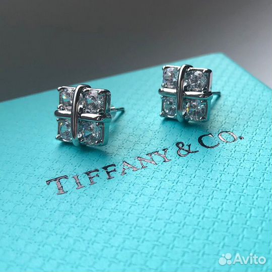 Серьги - пусеты стиль Tiffany Тиффани