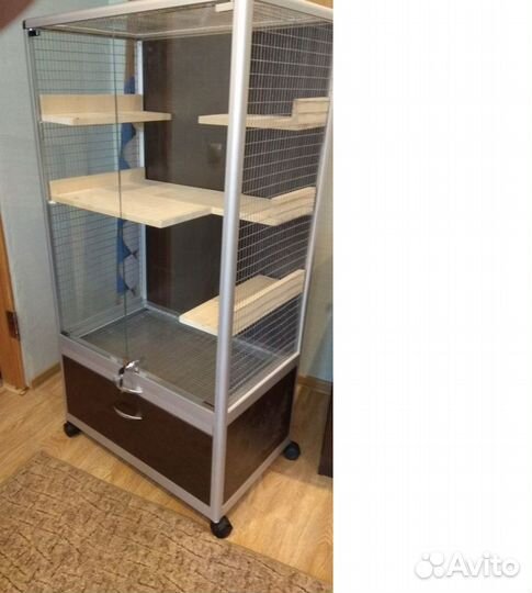 Шкаф-клетка, витрина для шиншилл, клетки на заказ