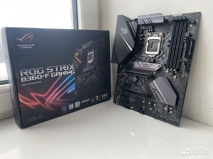 Материнская плата asus rog strix b360f-gaming