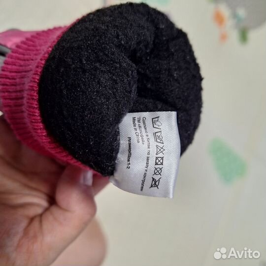 Варежки зимние для девочки на 2-3 года