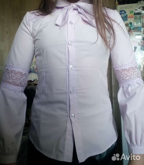 Блузка на девочку школьная