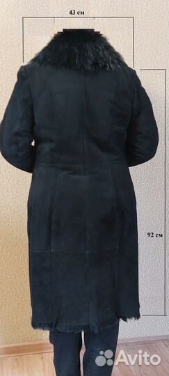 Дубленка натуральная женская 48 50 черная
