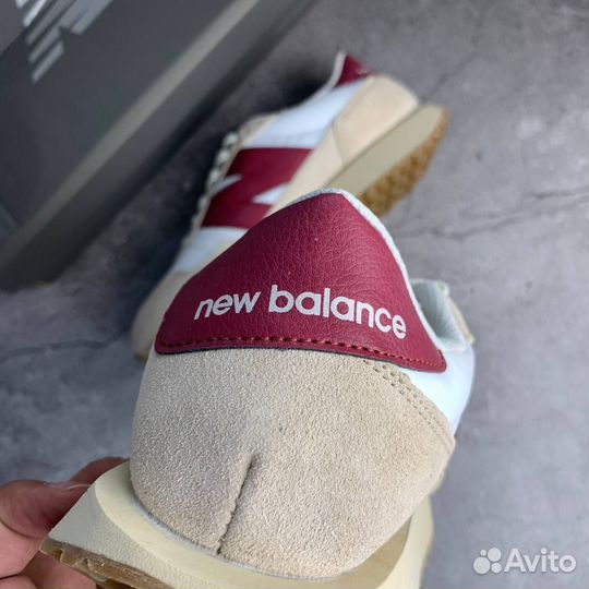 Кроссовки New Balance 237 White Beige Burgundy