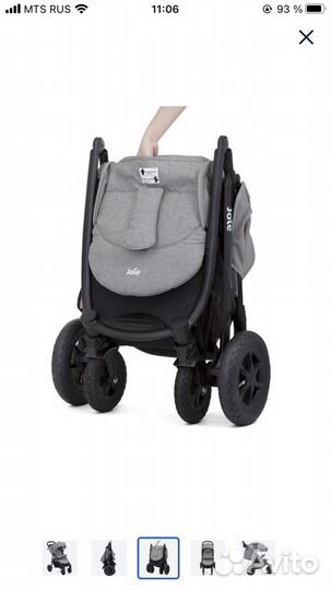 Коляска прогулочная Joie Litetrax 4 Air (Gray Flan