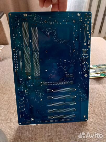 Материнская плата 775 сокет, с процессором