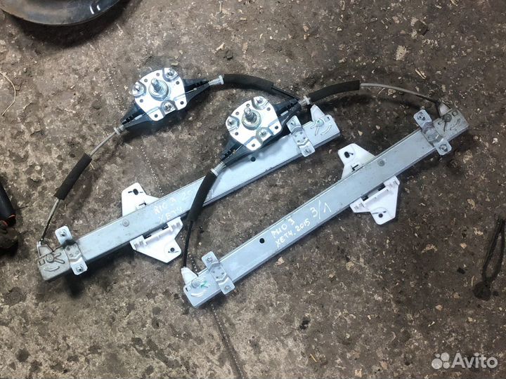 Механический стеклоподъёмник kia rio 3