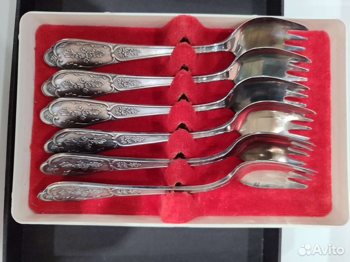 Ложки СССР разные. Мельхиор. Серебро