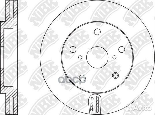 Диск торм.пер. lexus RX III 09-15 RN1578 NiBK