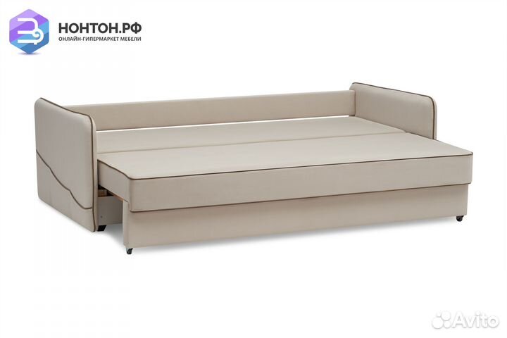 Диван еврокнижка Энерджи 3-х местный бежевый