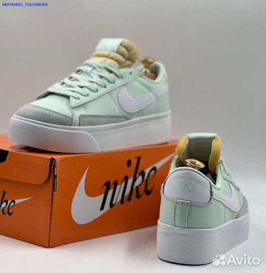 Кроссовки Nike Blazer Low Platform Barely Green