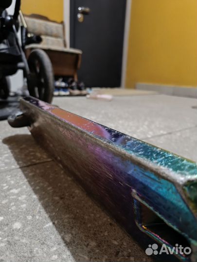 Трюковой самокат Hope H4 в бензиновом цвете