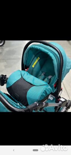 Новая коляска 3 в 1 Luxmom 558 изумруд