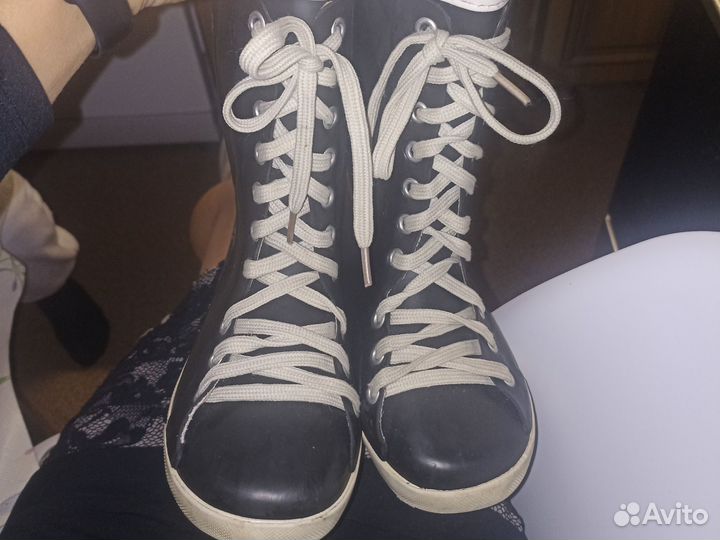 Резиновые сапоги утеплённые 34 размер