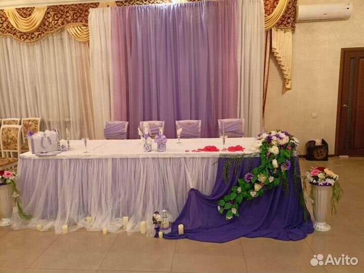 Украшения для свадебного стола