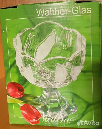 Вазочка на ножке Walther Glas Германия