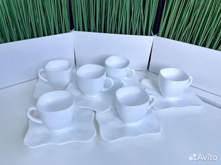 Чайный Кофейный сервиз на 6 персон Luminarc