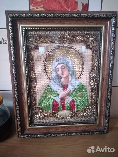 Икона вышивка бисером, иконы новые, картины