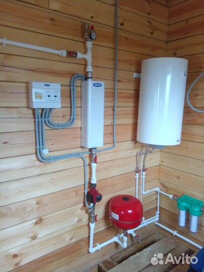 Монтаж автономного отопления и водоснабжения