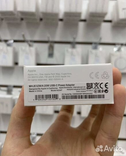 Блок адаптер 20W на iPhone быстрая зарядка Apple