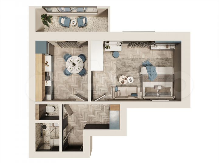 1-к. квартира, 38,9 м², 9/9 эт.