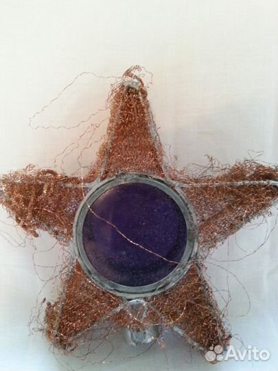 Модель старинной елочной игрушки Звезда, навершие