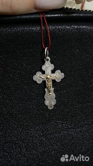 Мужской крест серебро