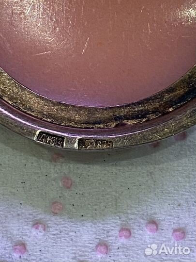 Брошь-камея винтажная