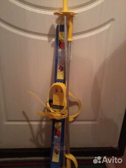 Лыжи детские синие (снегирь)