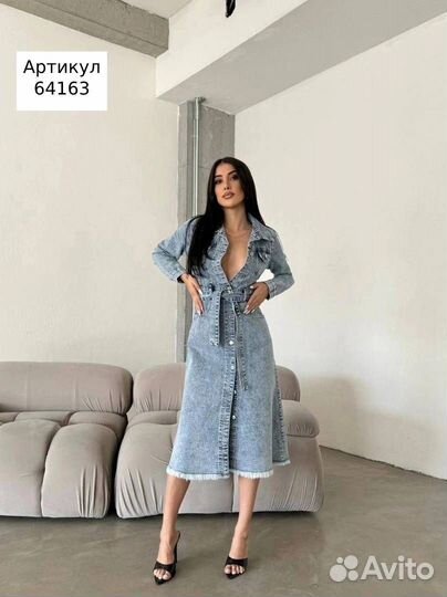 Платье джинсовое