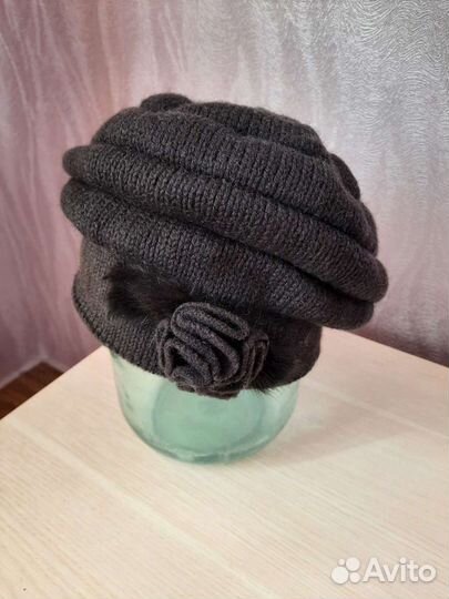Берет и шарф. 80шерсть