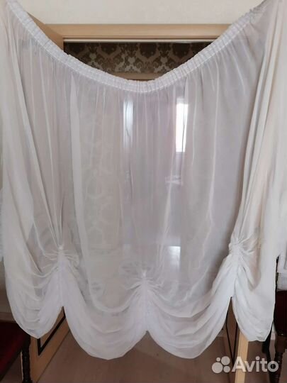Шторы тюль б/у 2шт
