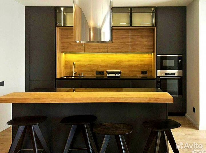Кухонный гарнитур в стиле хай тек