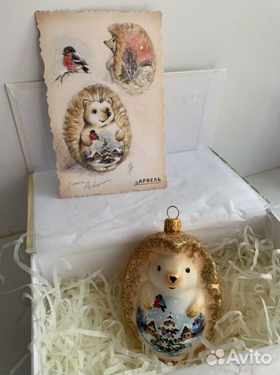 Ежик Ариель елочная игрушка