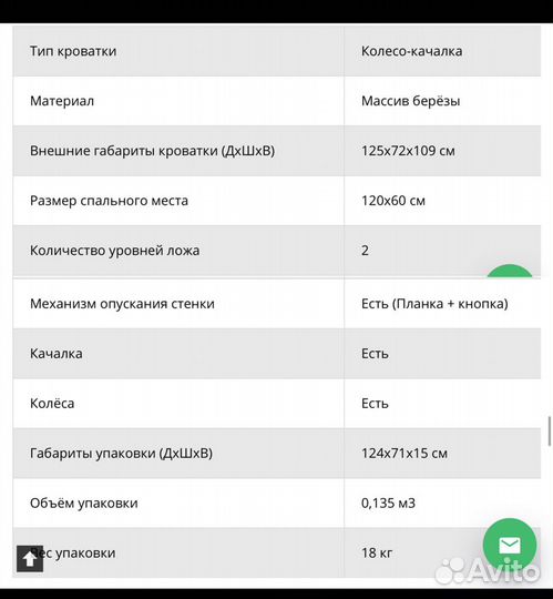 Детская кроватка