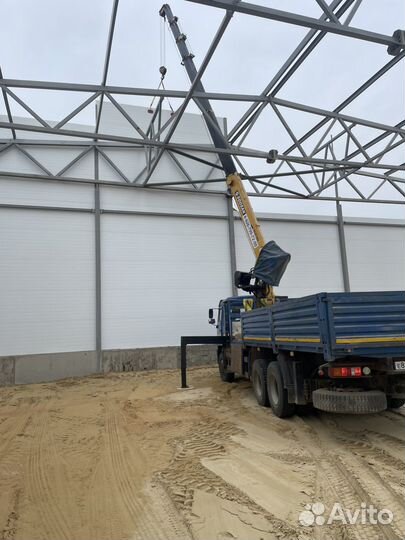 Аренда и услуги манипулятора, стрела 7 т, 20 м, борт 10 т, 7 м