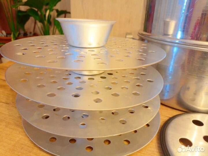 Новая кастрюля алюминиевая СССР пароварка