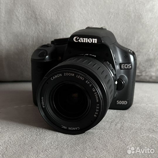 Canon 500D + объектив 18-55 зеркальный фотоаппарат