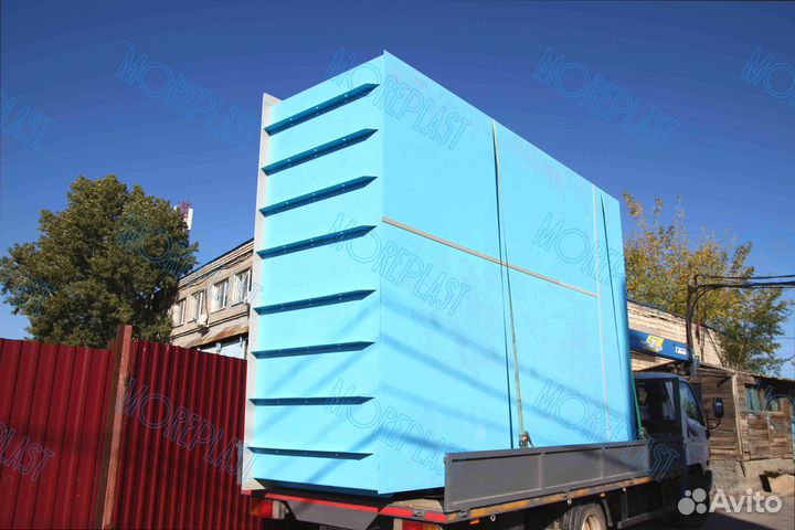 Прямоугольный бассейн пластиковый