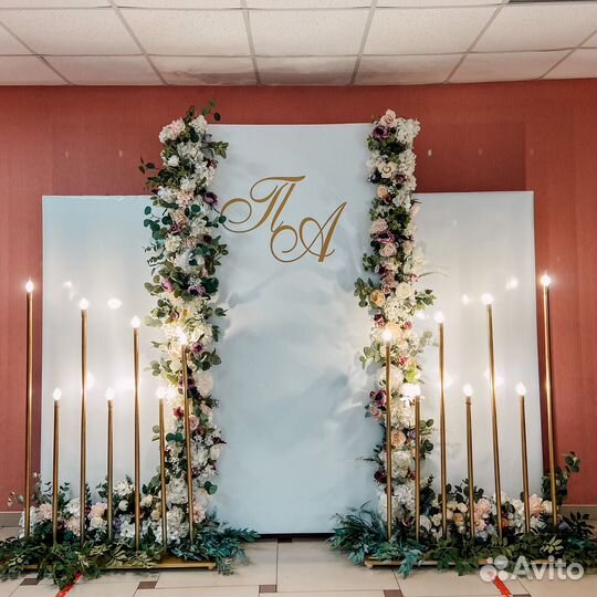 Свадебное оформление, президиум, Фотозона свадьбу